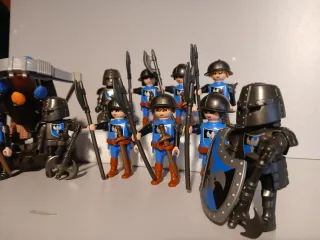 Playmobil Ejército Caballeros Hacha Azul