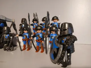 Playmobil Ejército Caballeros Hacha Azul