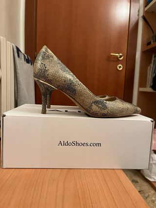 Scarpe con tacco Aldo stampa pitone