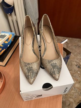 Scarpe con tacco Aldo stampa pitone