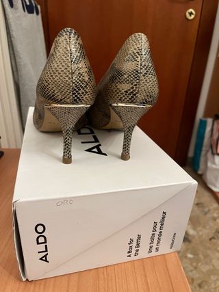 Scarpe con tacco Aldo stampa pitone