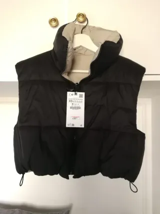 Chaleco Crop Zara NUEVO S