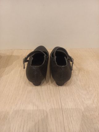 Zapatos flamenca glitter negros talla 33