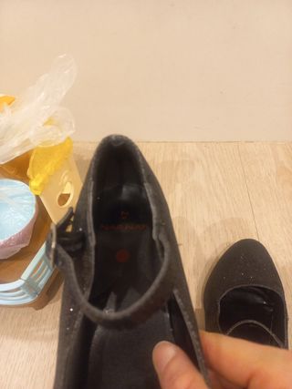 Zapatos flamenca glitter negros talla 33