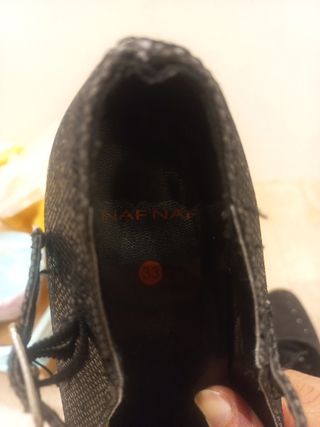 Zapatos flamenca glitter negros talla 33