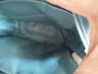 Mochila Gloria Ortiz Celeste Metalizada