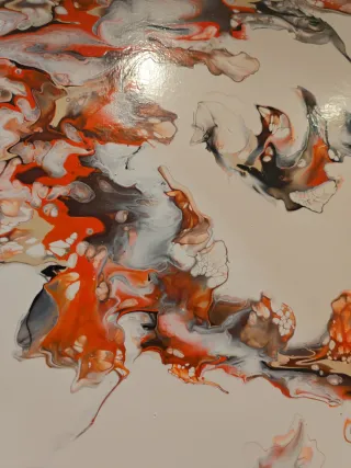 Quadri acrilico su tela fluidpainting