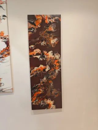 Quadri acrilico su tela fluidpainting