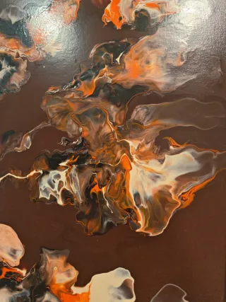 Quadri acrilico su tela fluidpainting