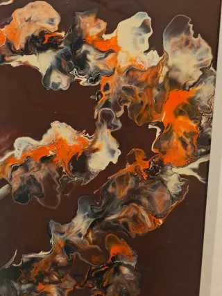 Quadri acrilico su tela fluidpainting