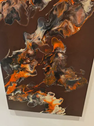 Quadri acrilico su tela fluidpainting