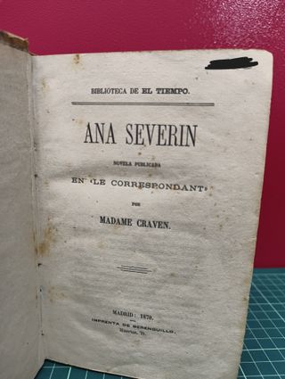 Ana Severin – Madame Craven
