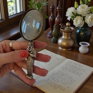 Antica lente ingrandimento Egitto prima metà '900