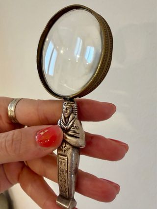 Antica lente ingrandimento Egitto prima metà '900