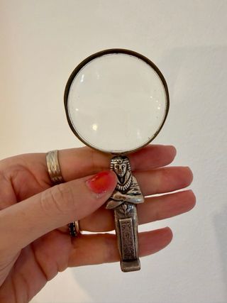 Antica lente ingrandimento Egitto prima metà '900