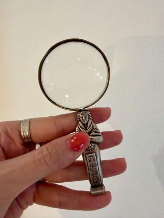 Antica lente ingrandimento Egitto prima metà '900