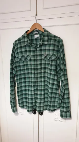 Camisa Columbia cuadros verde Talla M