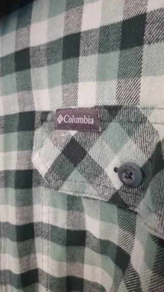 Camisa Columbia cuadros verde Talla M