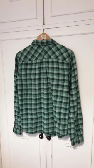 Camisa Columbia cuadros verde Talla M