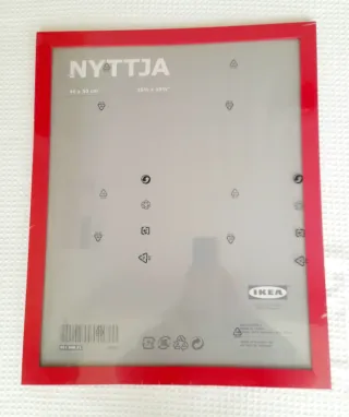 Marco de fotos IKEA NYTTJA 40x50 cm Rojo