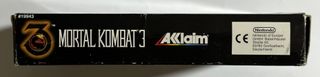 Mortal Kombat 3 Snes Pal ESP