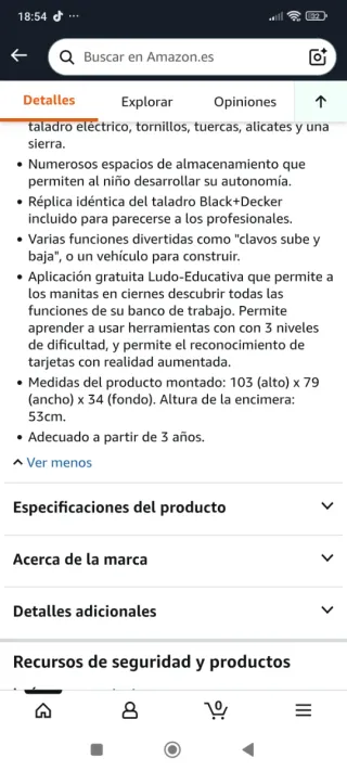 Banco de trabajo de juguete