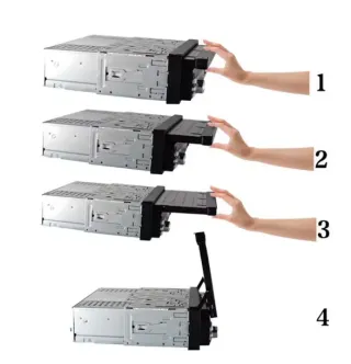 Autoradio Stereo 1 Din Schermo Scomparsa Bluetooth