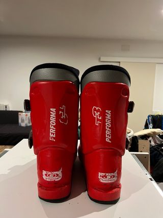 Botas de esquí Salomon rojas