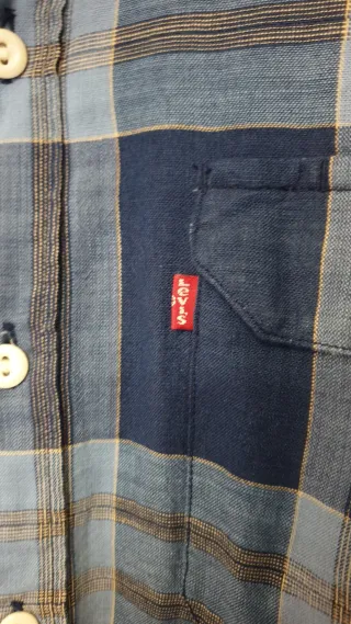 Camisa Levi's cuadros azul Talla M