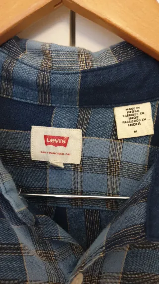 Camisa Levi's cuadros azul Talla M