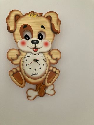 Orologio da parete cane per bambini