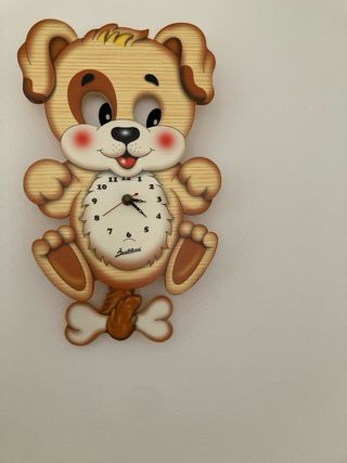 Orologio da parete cane per bambini