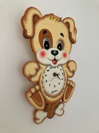 Orologio da parete cane per bambini