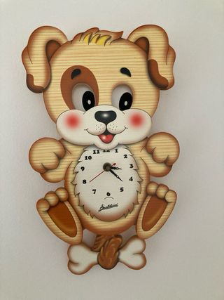 Orologio da parete cane per bambini