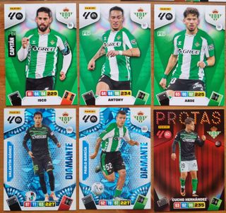 Cromos REAL BETIS. Liga 2025 2026 Adrenalyn XL