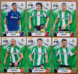 Cromos REAL BETIS. Liga 2025 2026 Adrenalyn XL
