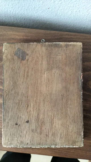 Antiguo tríptico religioso