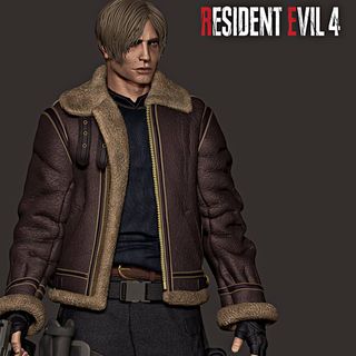Figura Resina 16K ► Leon Resident Evil 4