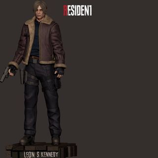 Figura Resina 16K ► Leon Resident Evil 4