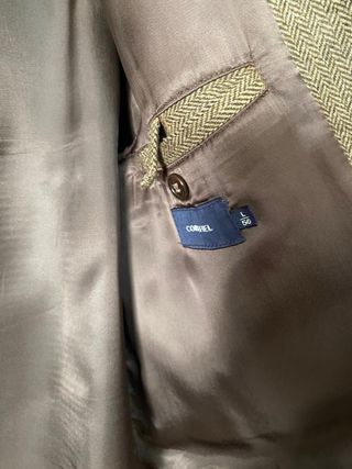 Blazer Cortefiel Gris Cuadros