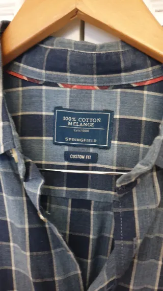 Camisa Springfield cuadros azul Talla L