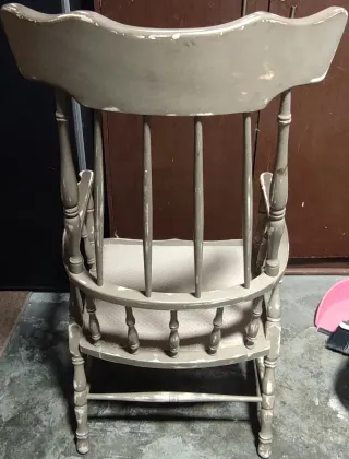 Poltrone in legno tornito X2 + 4 cuscini