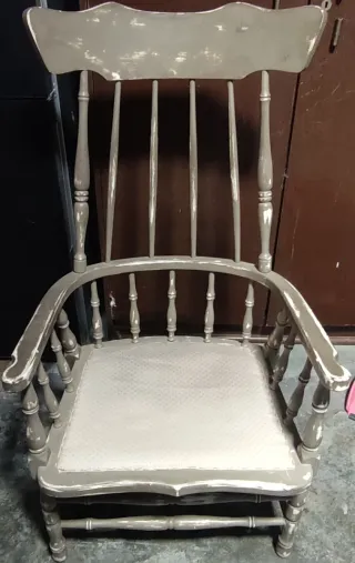 Poltrone in legno tornito X2 + 4 cuscini