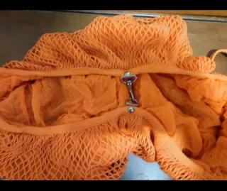 Bolso de malla naranja