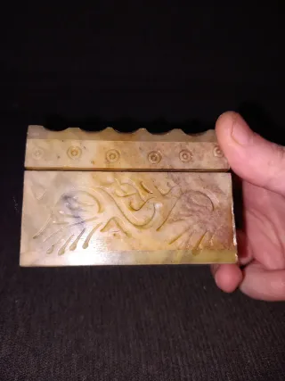 Scatolina in pietra ollare con Yin Yang