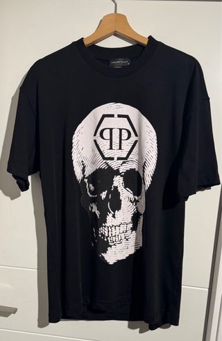 Camiseta Philipp Plein Negra Calavera