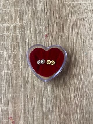 Pendientes Luna y Estrella . Oro