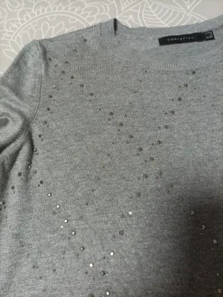 Jersey Cortefiel gris talla M