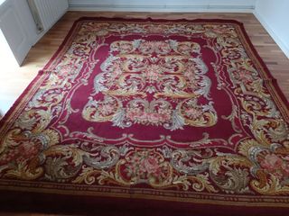 Alfombra Lana Grande Diseño Floral (350cm x 300cm)