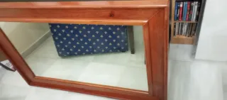 Espejo Rectangular Madera y Cristal
